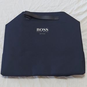 Boss NWOT Carrying Bag Navy First Time Unfolding